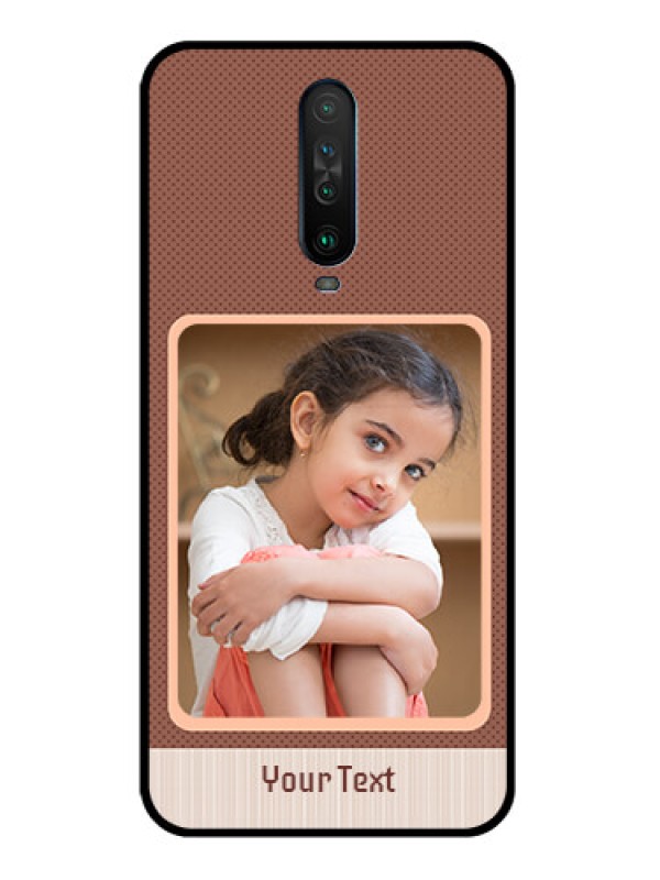 Custom Poco X2 Custom Glass Phone Case  - Simple Pic Upload Design