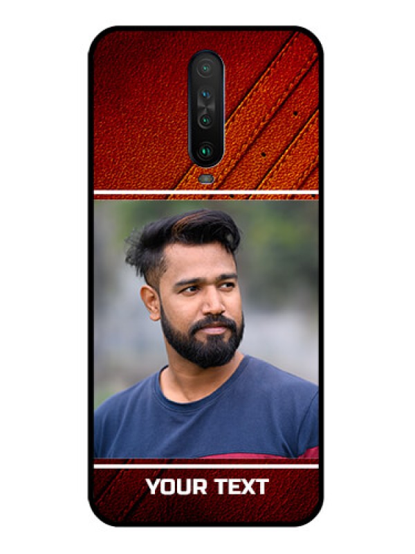 Custom Poco X2 Personalized Glass Phone Case  - Leather Phone Case Design