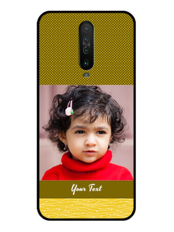 Custom Poco X2 Custom Glass Phone Case  - Simple Green Color Design