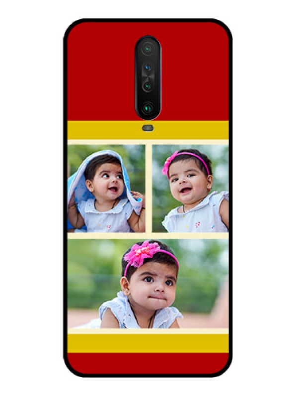 Custom Poco X2 Custom Glass Mobile Case  - Multiple Pic Upload Design