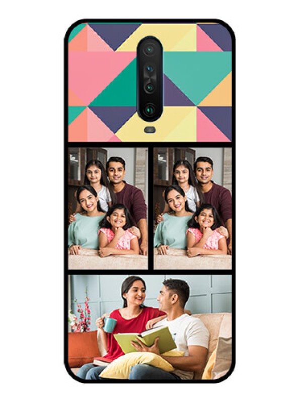 Custom Poco X2 Custom Glass Phone Case  - Bulk Pic Upload Design