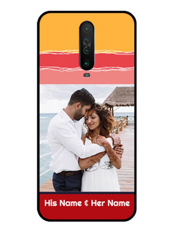 Custom Poco X2 Custom Glass Mobile Case  - Colorful Case Design