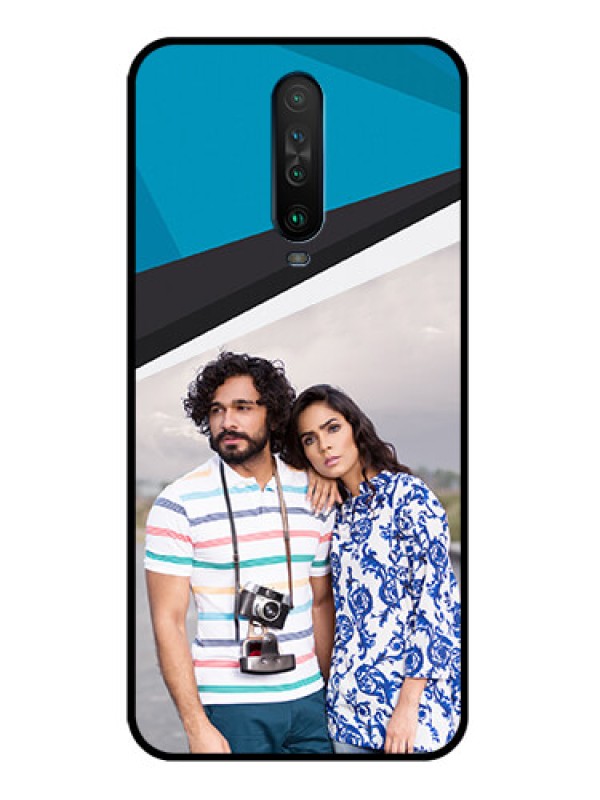 Custom Poco X2 Photo Printing on Glass Case  - Simple Pattern Photo Upload Design