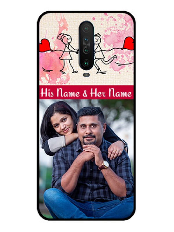 Custom Poco X2 Photo Printing on Glass Case  - You and Me Case Design