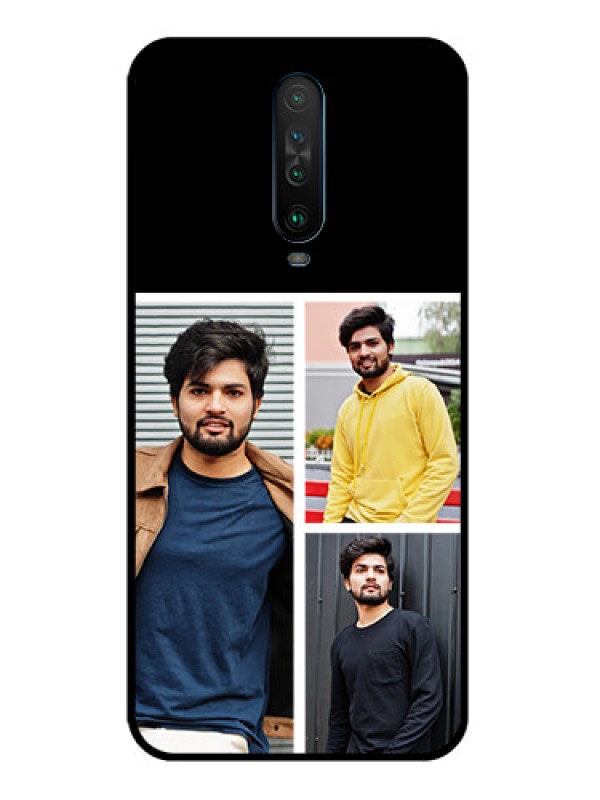 Custom Poco X2 Photo Printing on Glass Case  - Upload Multiple Picture Design