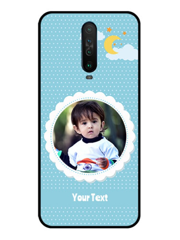 Custom Poco X2 Personalised Glass Phone Case  - Violet Pattern Design