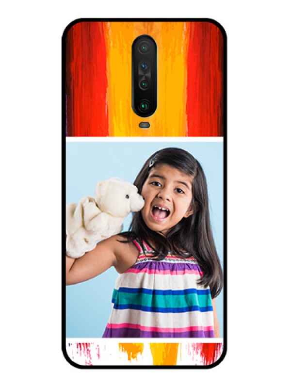 Custom Poco X2 Personalized Glass Phone Case  - Multi Color Design