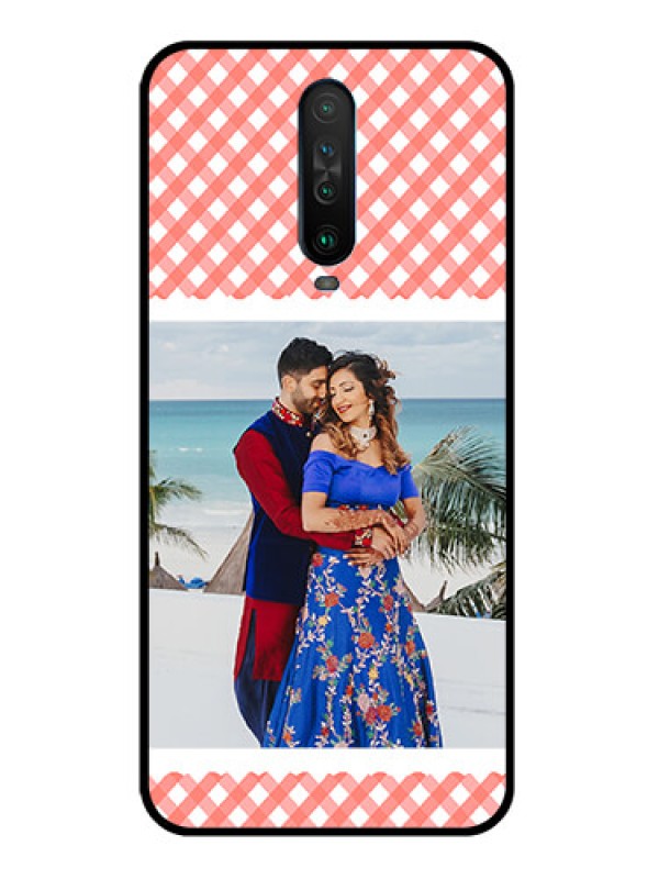 Custom Poco X2 Personalized Glass Phone Case  - Pink Pattern Design