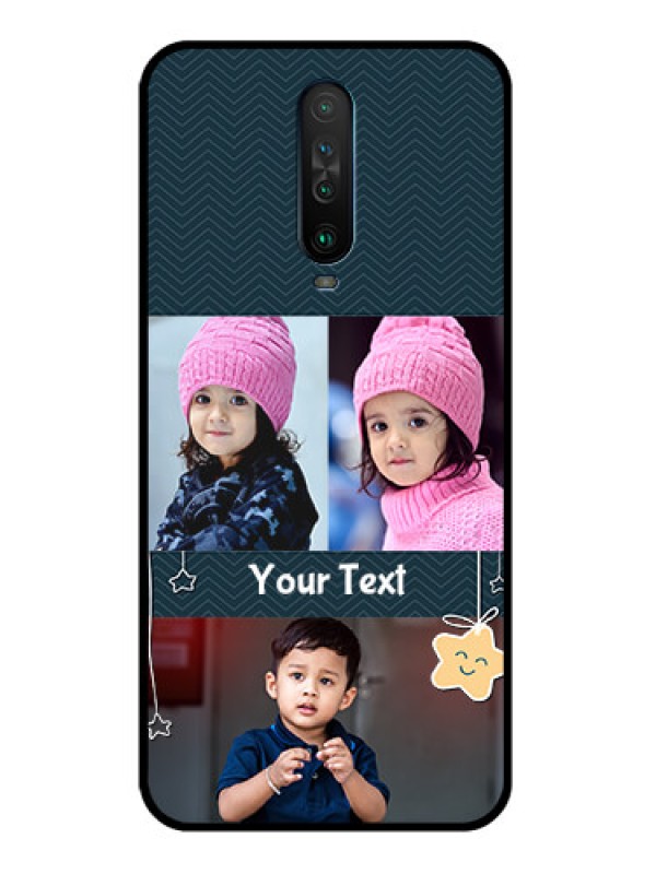Custom Poco X2 Custom Glass Mobile Case  - Hanging Stars Design