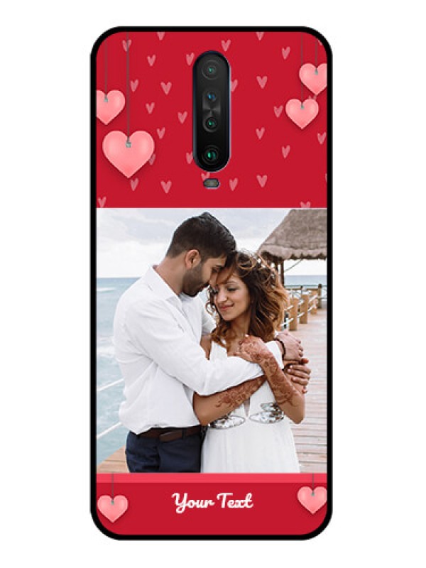 Custom Poco X2 Custom Glass Phone Case  - Valentines Day Design