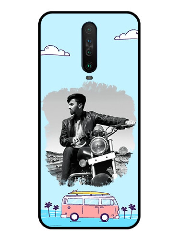 Custom Poco X2 Photo Printing on Glass Case  - Travel & Adventure Design