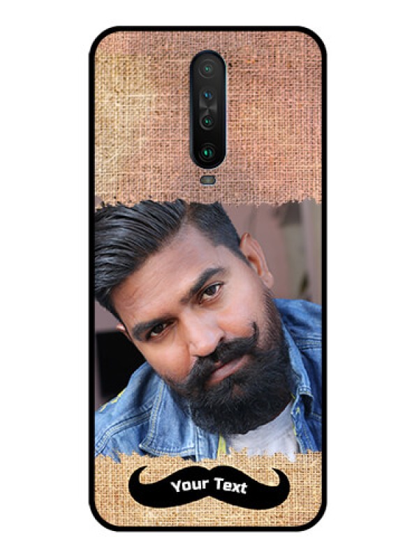 Custom Poco X2 Personalized Glass Phone Case  - with Texture Design