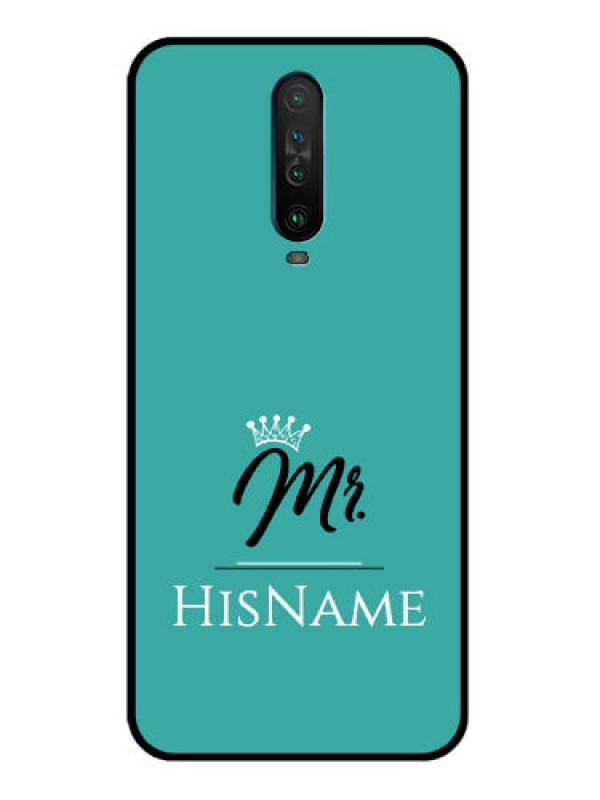 Custom Poco X2 Custom Glass Phone Case Mr with Name