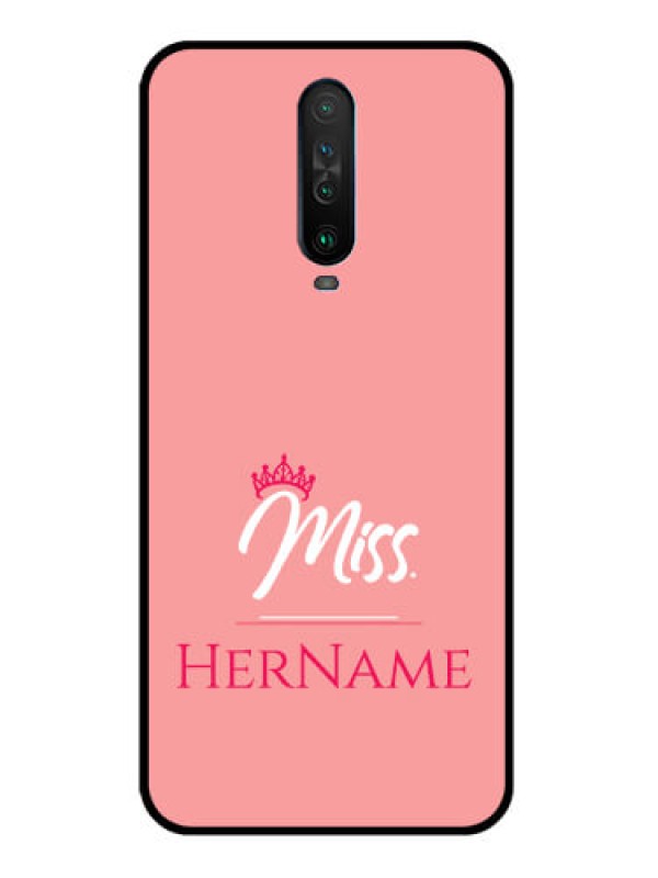 Custom Poco X2 Custom Glass Phone Case Mrs with Name