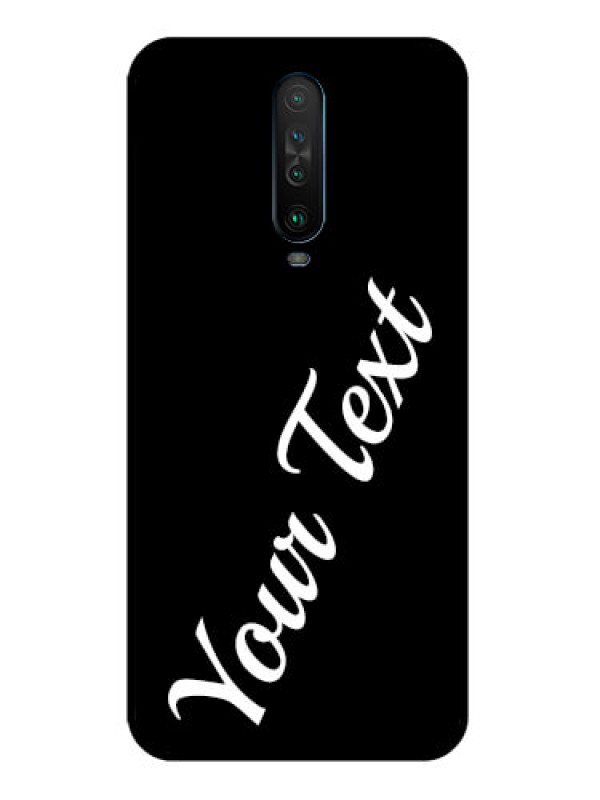 Custom Poco X2 Custom Glass Mobile Cover with Your Name