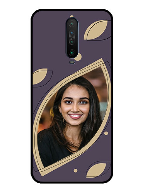Custom Poco X2 Custom Glass Mobile Case - Falling Leaf Design