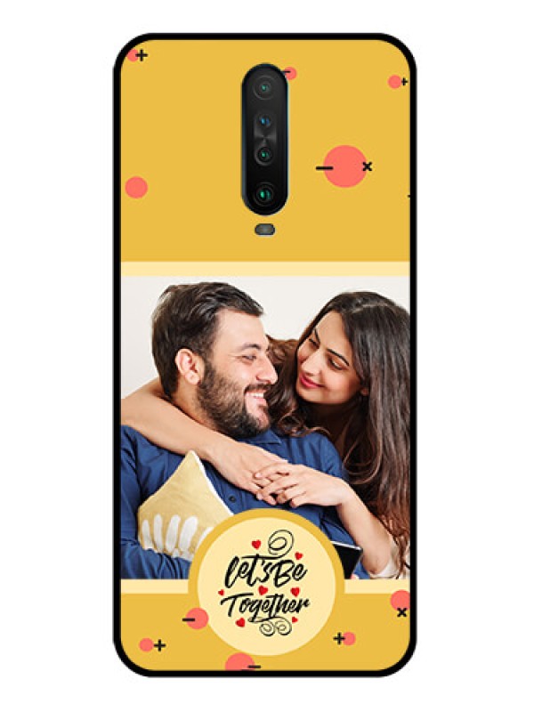 Custom Poco X2 Photo Printing on Glass Case - Lets be Together Design