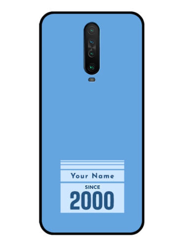 Custom Poco X2 Custom Glass Mobile Case - Custom Year of birth Design