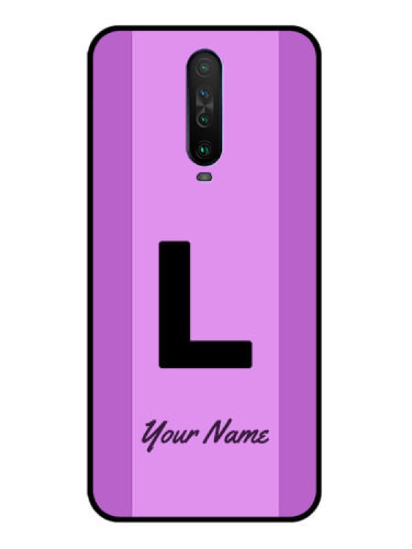 Custom Poco X2 Custom Glass Phone Case - Tricolor custom text Design