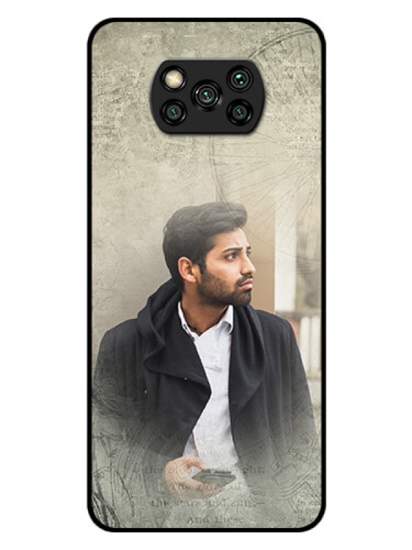 Custom Poco X3 Pro Custom Glass Phone Case  - with vintage design