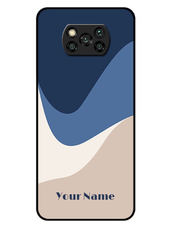 Custom Poco X3 Pro Custom Glass Phone Case - Abstract Drip Art Design
