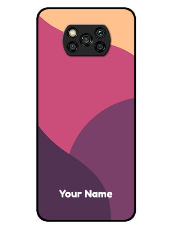 Custom Poco X3 Pro Custom Glass Phone Case - Mixed Multi-colour abstract art Design