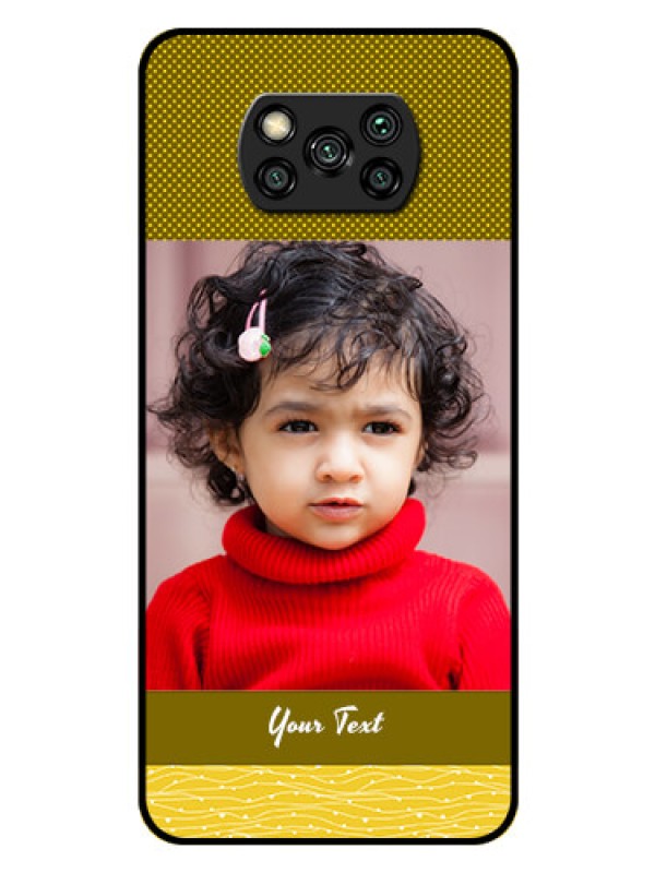 Custom Poco X3 Custom Glass Phone Case  - Simple Green Color Design