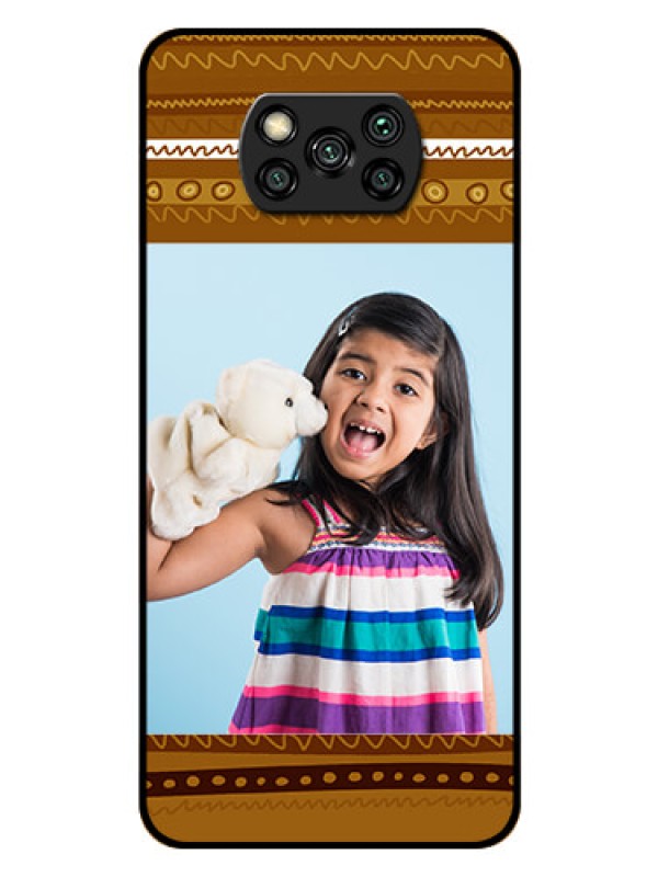 Custom Poco X3 Custom Glass Phone Case  - Friends Picture Upload Design 