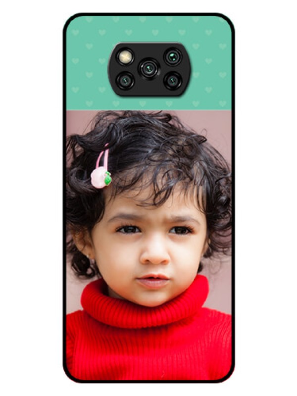 Custom Poco X3 Custom Glass Phone Case  - Lovers Picture Design