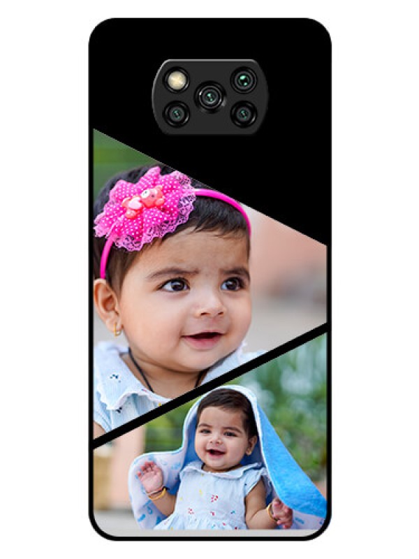 Custom Poco X3 Custom Glass Phone Case  - Semi Cut Design