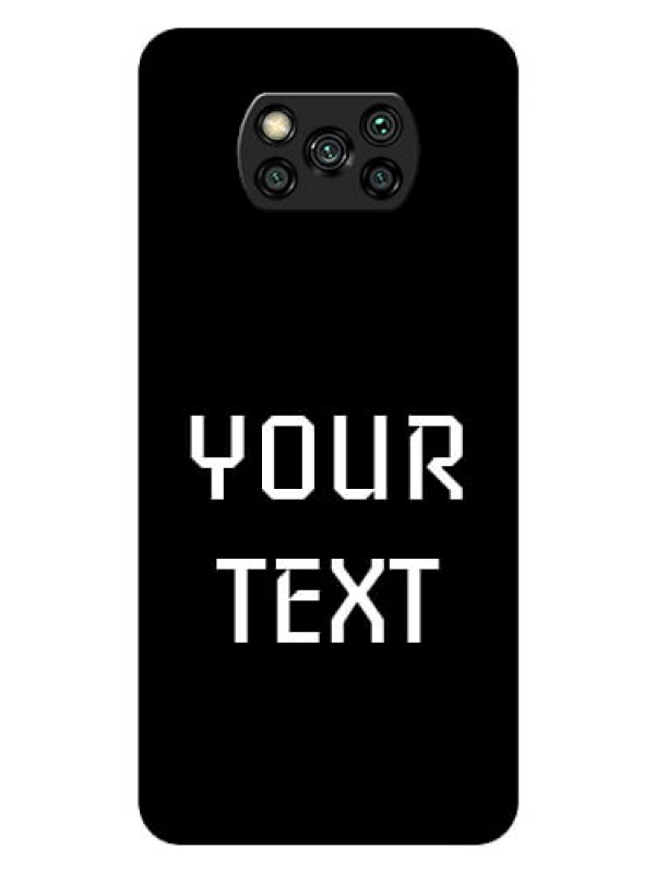 Custom Poco X3 Your Name on Glass Phone Case
