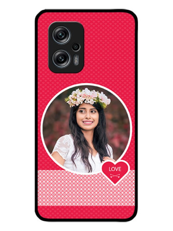 Custom Poco X4 Gt 5G Personalised Glass Phone Case - Pink Pattern Design