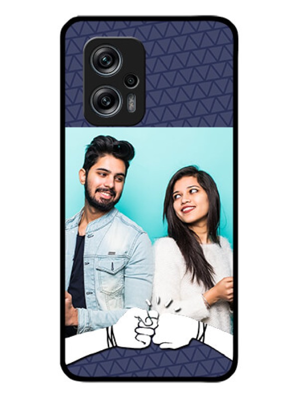 Custom Poco X4 Gt 5G Photo Printing on Glass Case - with Best Friends Design