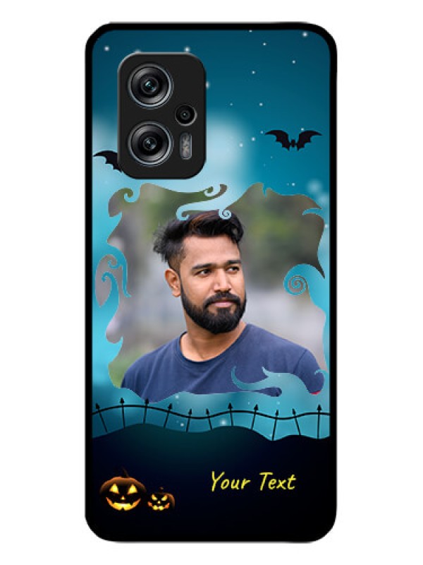 Custom Poco X4 Gt 5G Custom Glass Phone Case - Halloween frame design