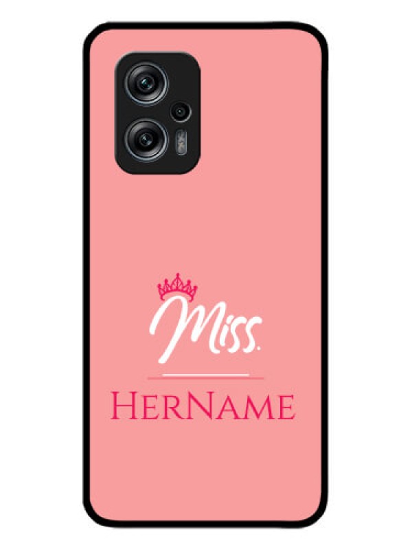 Custom Poco X4 Gt 5G Custom Glass Phone Case Mrs with Name