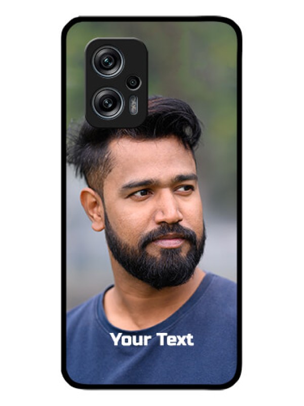 Custom Poco X4 Gt 5G Glass Mobile Cover: Photo with Text