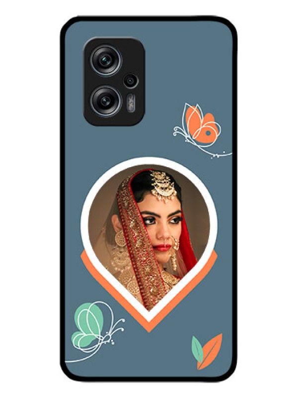Custom Poco X4 Gt 5G Custom Glass Mobile Case - Droplet Butterflies Design