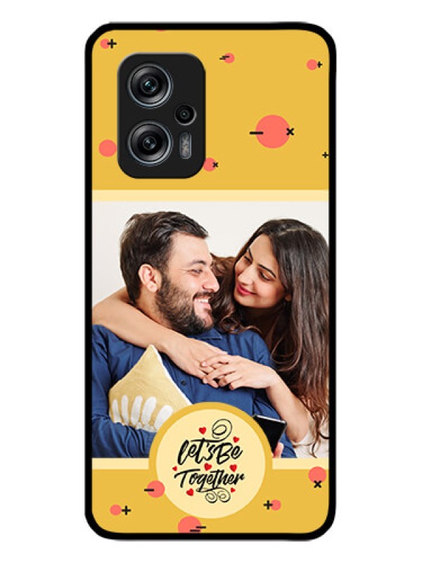 Custom Poco X4 Gt 5G Photo Printing on Glass Case - Lets be Together Design