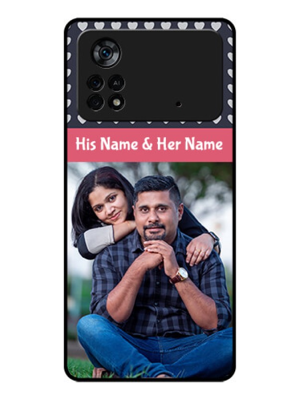 Custom Poco X4 Pro 5G Custom Glass Mobile Case - Love Symbols Design