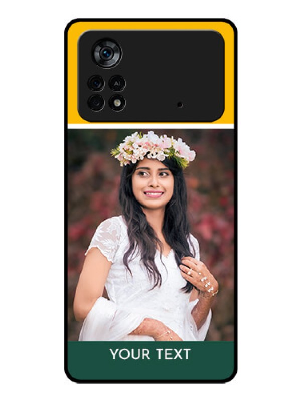 Custom Poco X4 Pro 5G Photo Printing on Glass Case - Love You Design