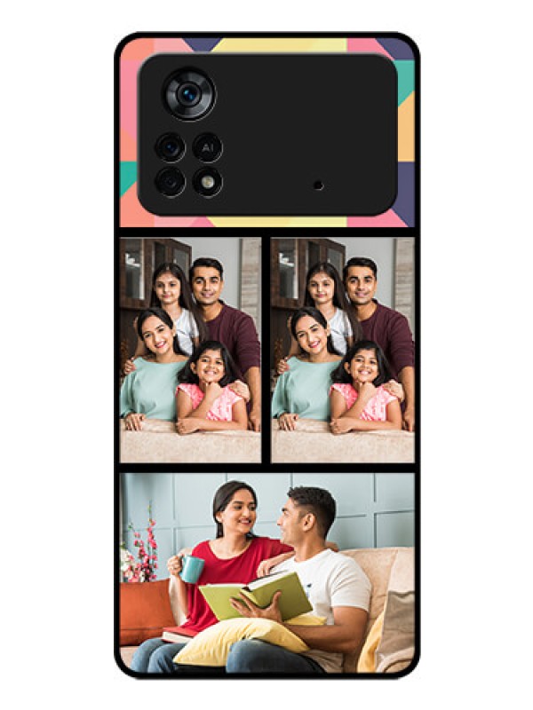 Custom Poco X4 Pro 5G Custom Glass Phone Case - Bulk Pic Upload Design