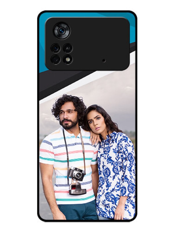 Custom Poco X4 Pro 5G Photo Printing on Glass Case - Simple Pattern Photo Upload Design