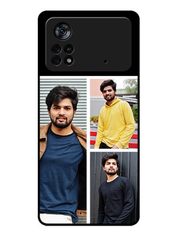 Custom Poco X4 Pro 5G Photo Printing on Glass Case - Upload Multiple Picture Design