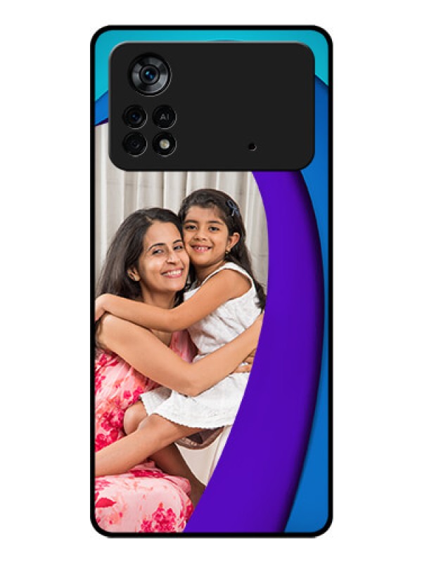 Custom Poco X4 Pro 5G Photo Printing on Glass Case - Simple Pattern Design