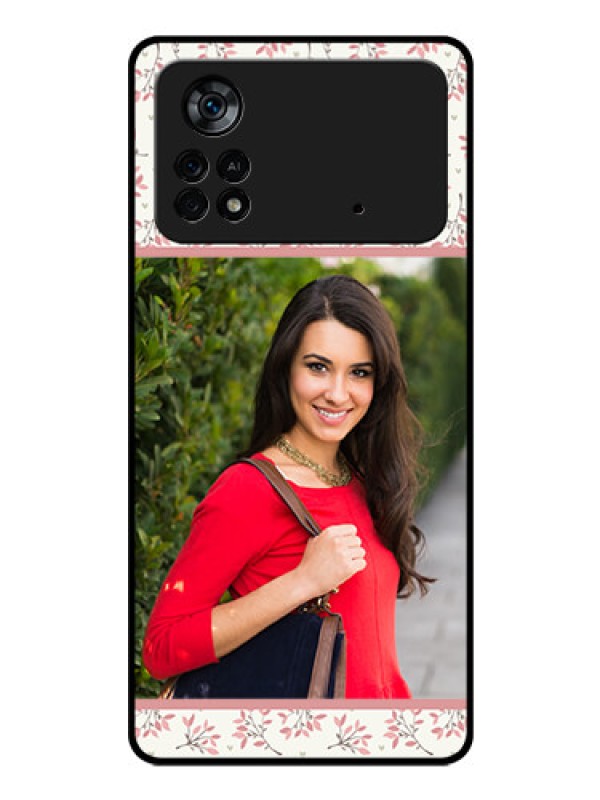 Custom Poco X4 Pro 5G Custom Glass Phone Case - Premium Floral Design