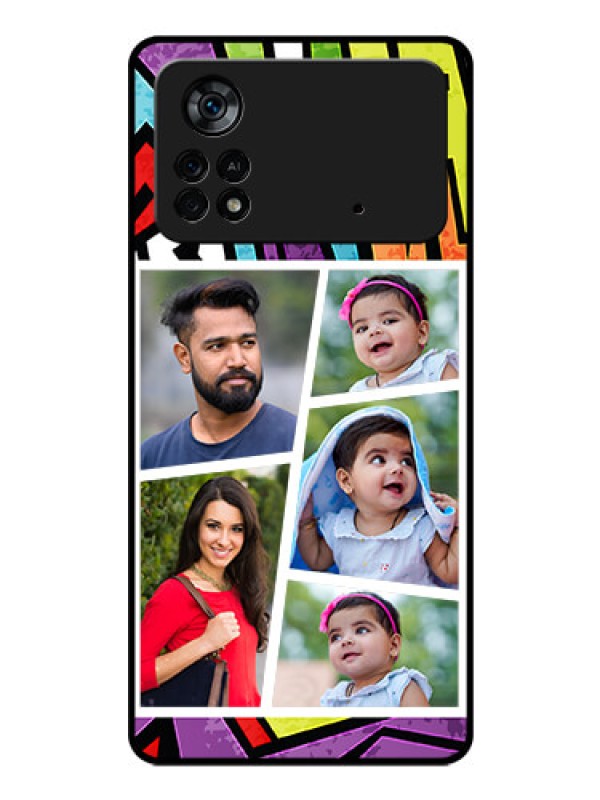 Custom Poco X4 Pro 5G Custom Glass Phone Case - Graffiti pattern Design