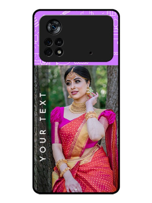 Custom Poco X4 Pro 5G Custom Glass Mobile Case - Birthday Icons Design