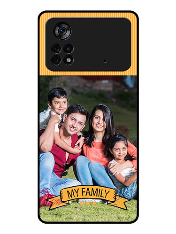 Custom Poco X4 Pro 5G Custom Glass Phone Case - My Family Design