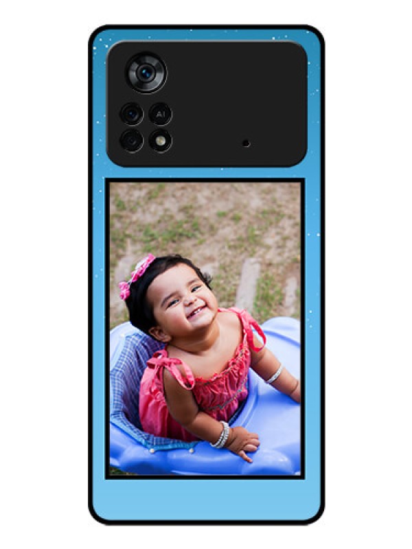 Custom Poco X4 Pro 5G Custom Glass Mobile Case - Wave Pattern Colorful Design
