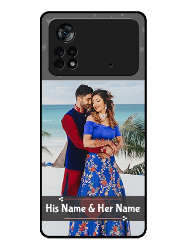 Custom Poco X4 Pro 5G Custom Glass Mobile Case - Buy Love Design with Photo Online